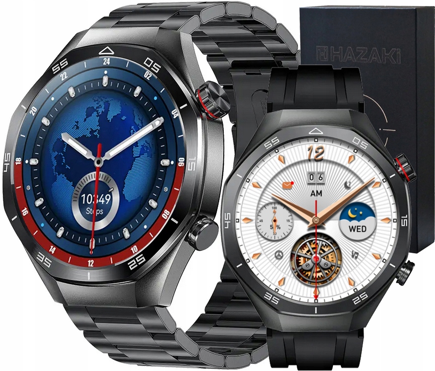 Chytré Hodinky Pánské Hodinky Menu Pl Hovory Smart 2xPASEK Výkonná Baterie Bt 5.2