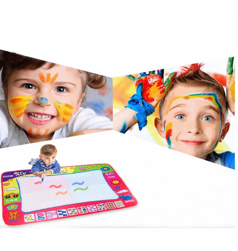 Water Drawing Mat & 2 Pens Water Doodle Mat Writing Doodle Board Coloring B EAN (GTIN) 4048023560770