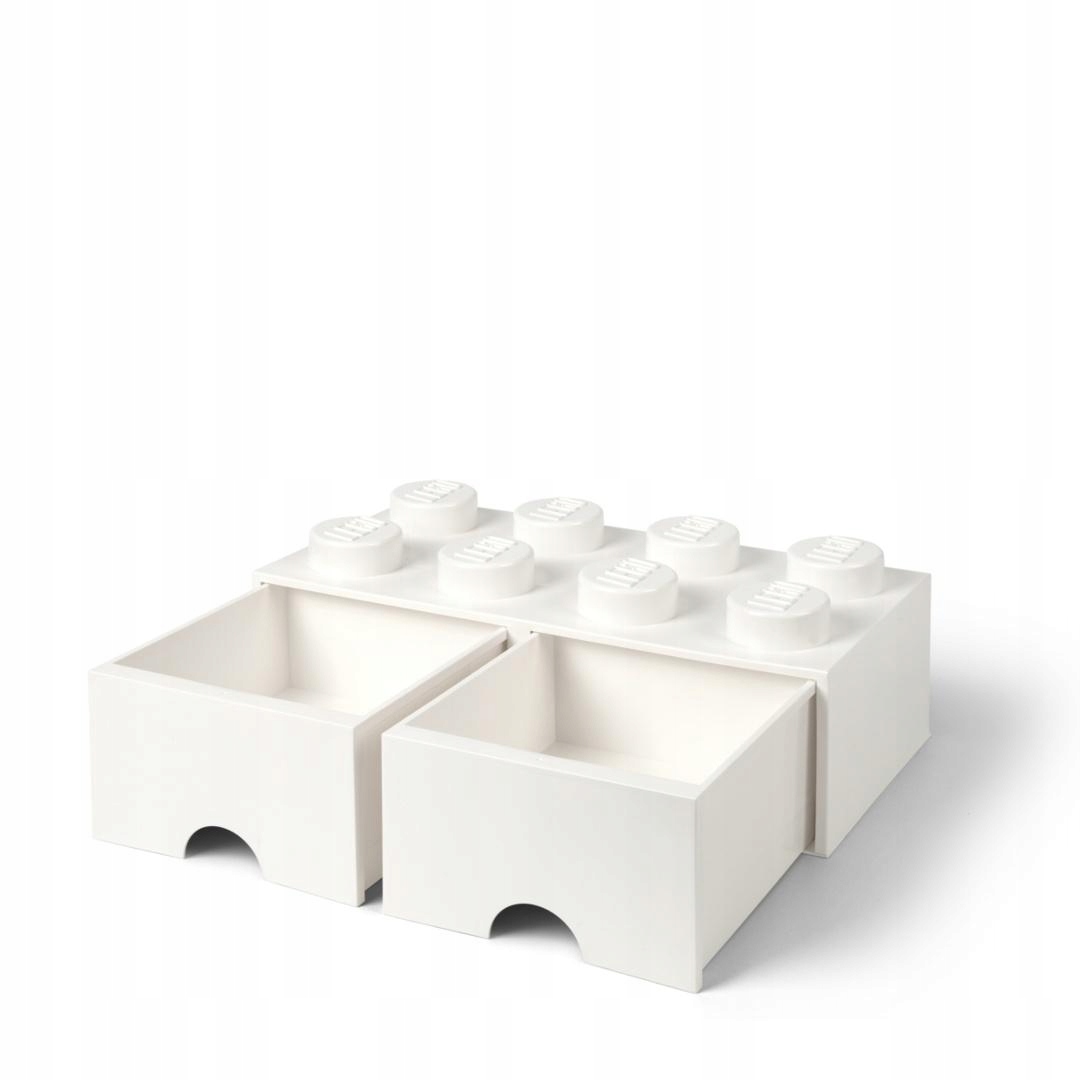 Lego (r) kontejner kostka se zásuvkami osmička bílá