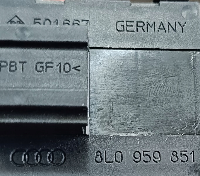 switch lifting of the window left front AUDI A3 8L 8L0 959 851