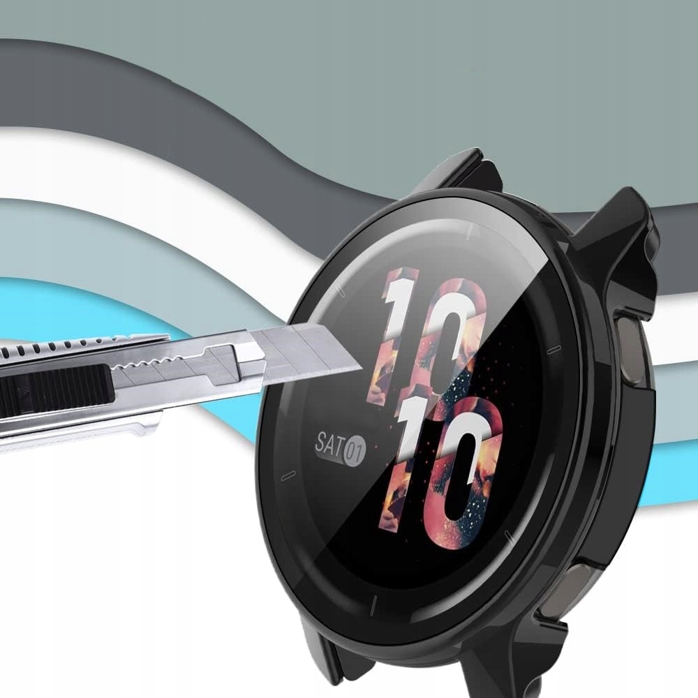 2W1 SZKŁO + ETUI DO GARMIN VENU 2 / VIVOACTIVE 4 45MM NA EKRAN I KRAWĘDZIE Marka Best Accessories