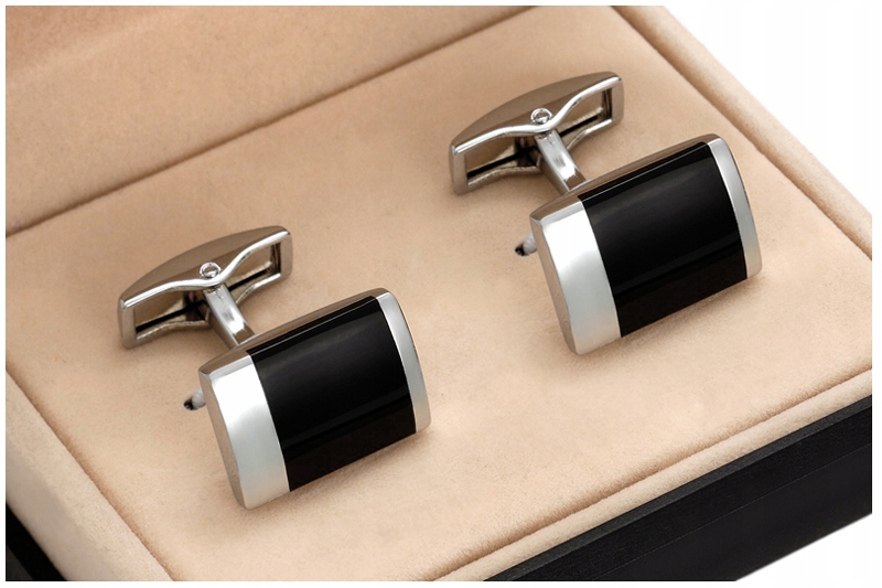 SPINKI DO MANKIETÓW KOSZULI + Pudełko skp15-1 Materiał cynk stal