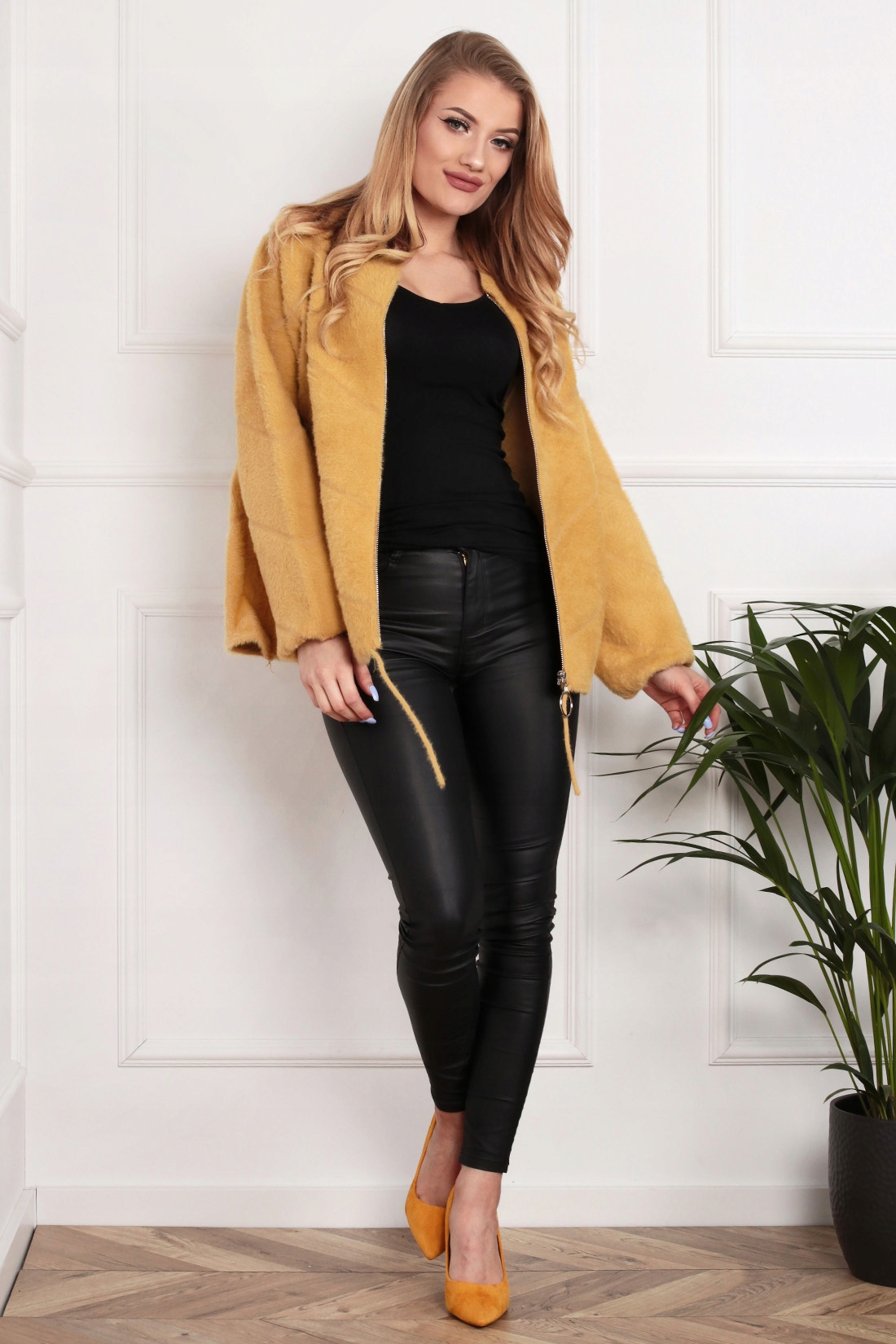 BOMBERKA SWETER ALPAKA KOLORY 2040 Rękaw długi rękaw