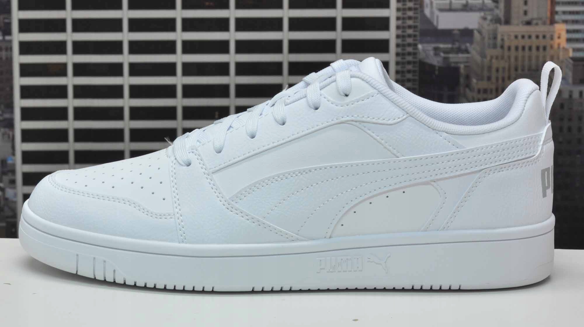 Puma Boty Rebound V6 Low Bílé/stříbrné
