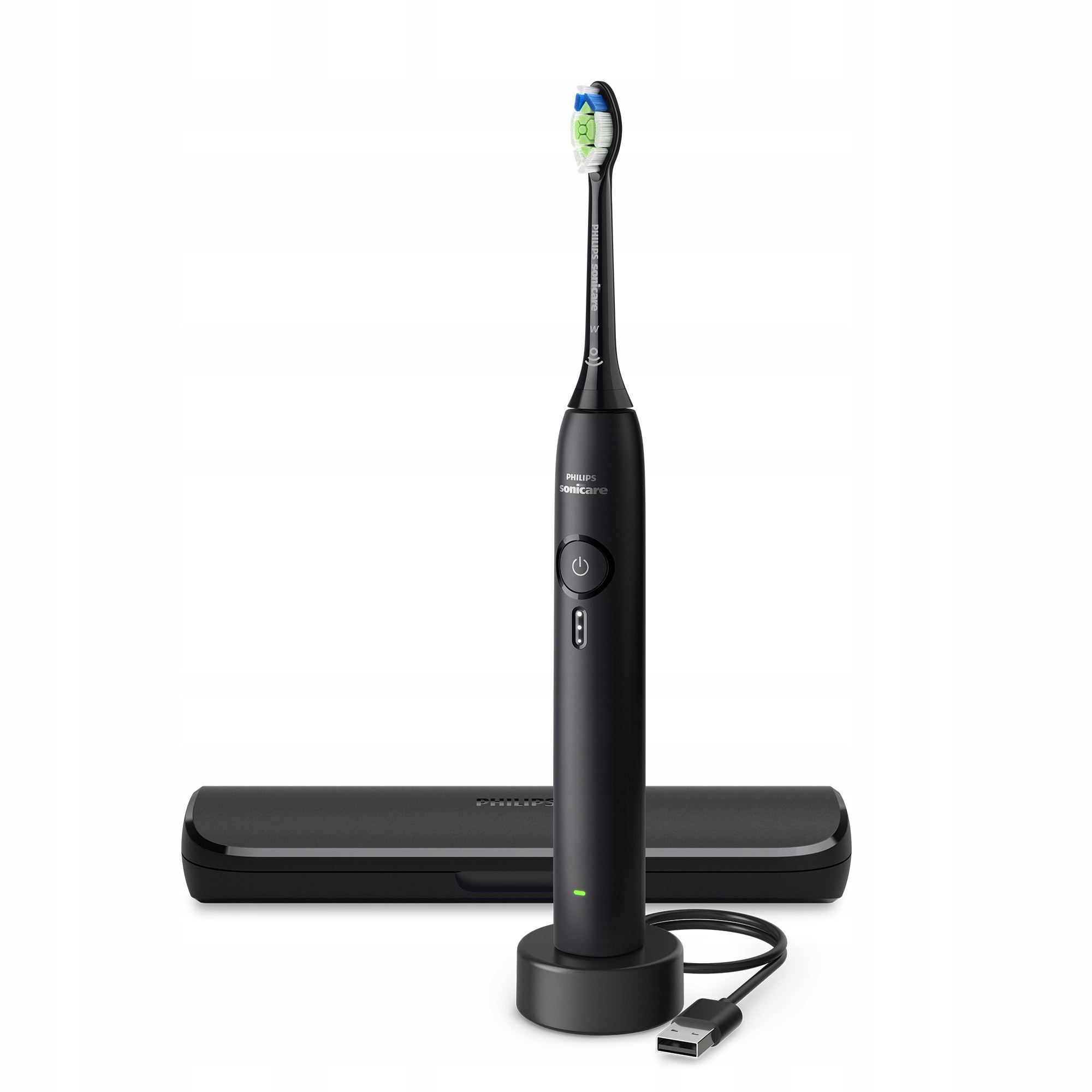 Philips Sonicare 3100 szczoteczka soniczna czarna etui podróżne HX4033/32