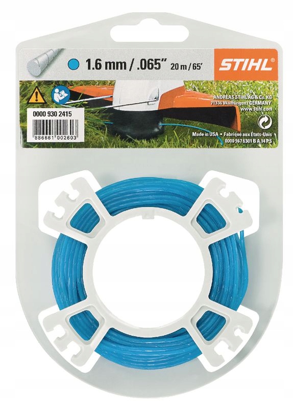 

Stihl Oryginalna Żyłka do kos 1.6 mm szpula 19m