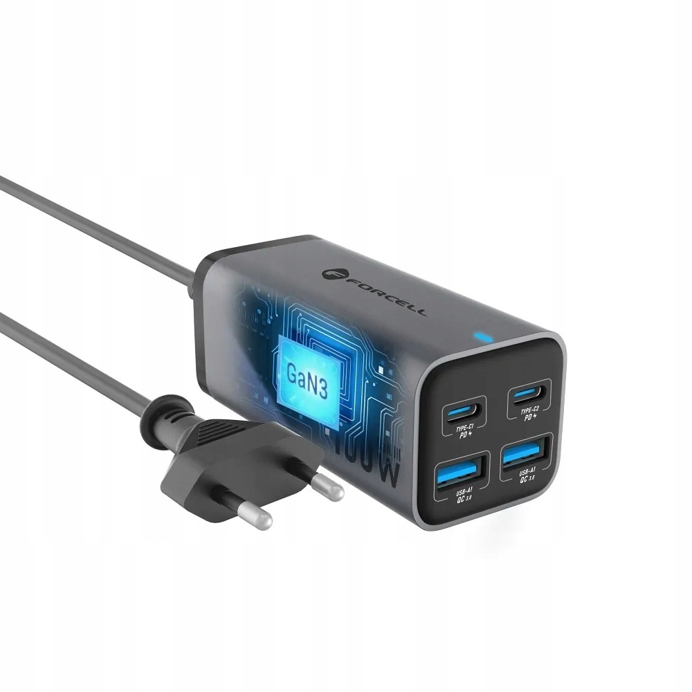 Stolní Nabíječka Forcell F-energy Gan III 2 X Usb C 2 X Usb A QC4.0 Pd