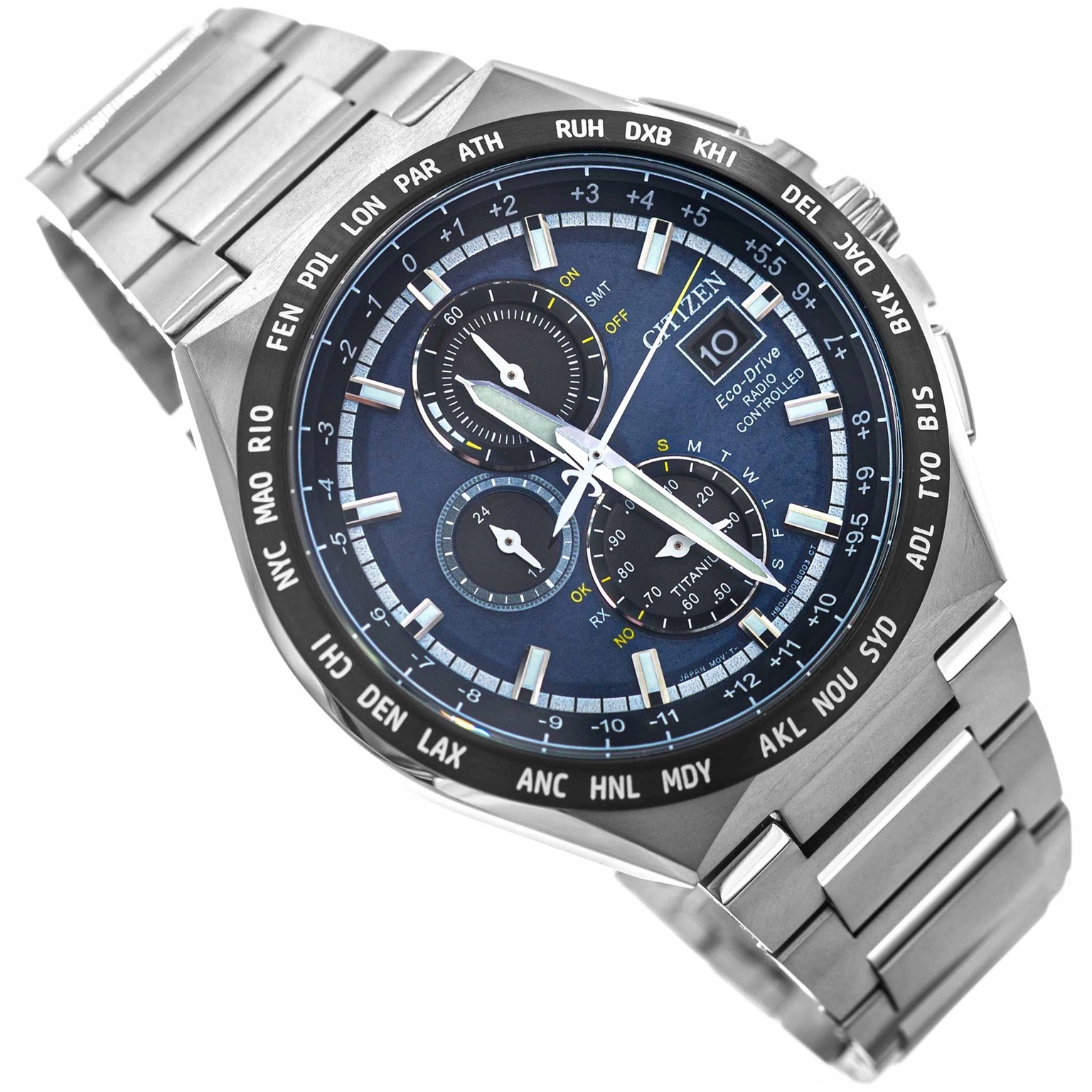 Pánské Hodinky Citizen AT8238-84L Radio Controlled Titanium Chrono