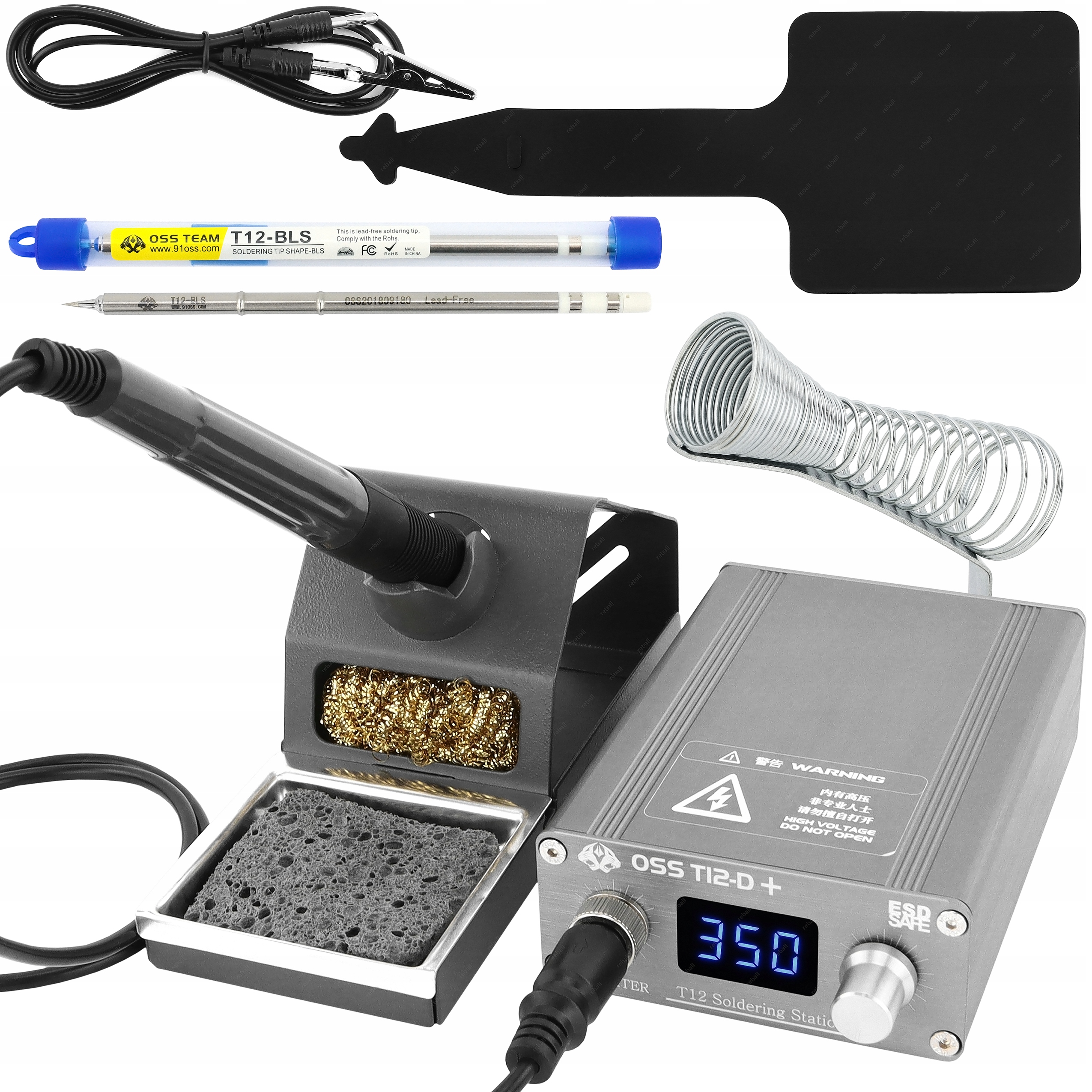 Stacja Lutownicza Oss Team T12-D+ Grot T12 Bls Mocna 75W Szybka 450°C