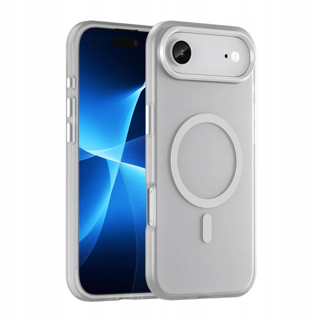 Etui Magnetic Abrasive na iPhone 17 Air kompatybilne z MagSafe matowe bia