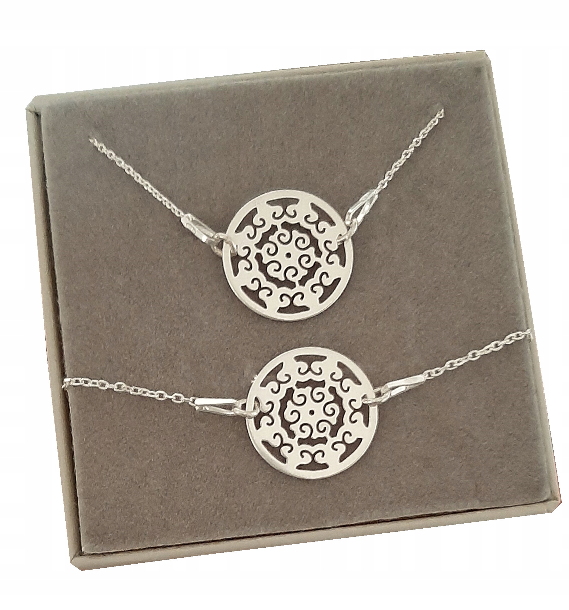 

Komplet biżuterii Celebrytka Ażur srebro 925 Hit!