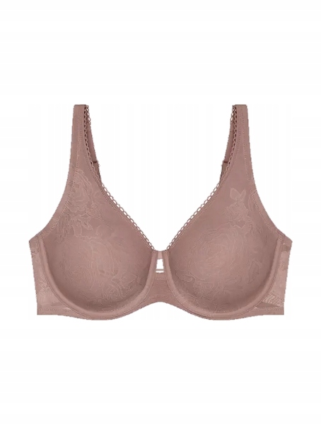 Biustonosz Triumph Wild Rose Sensation W01 miękki z fiszbiną 75C;Chocolate
