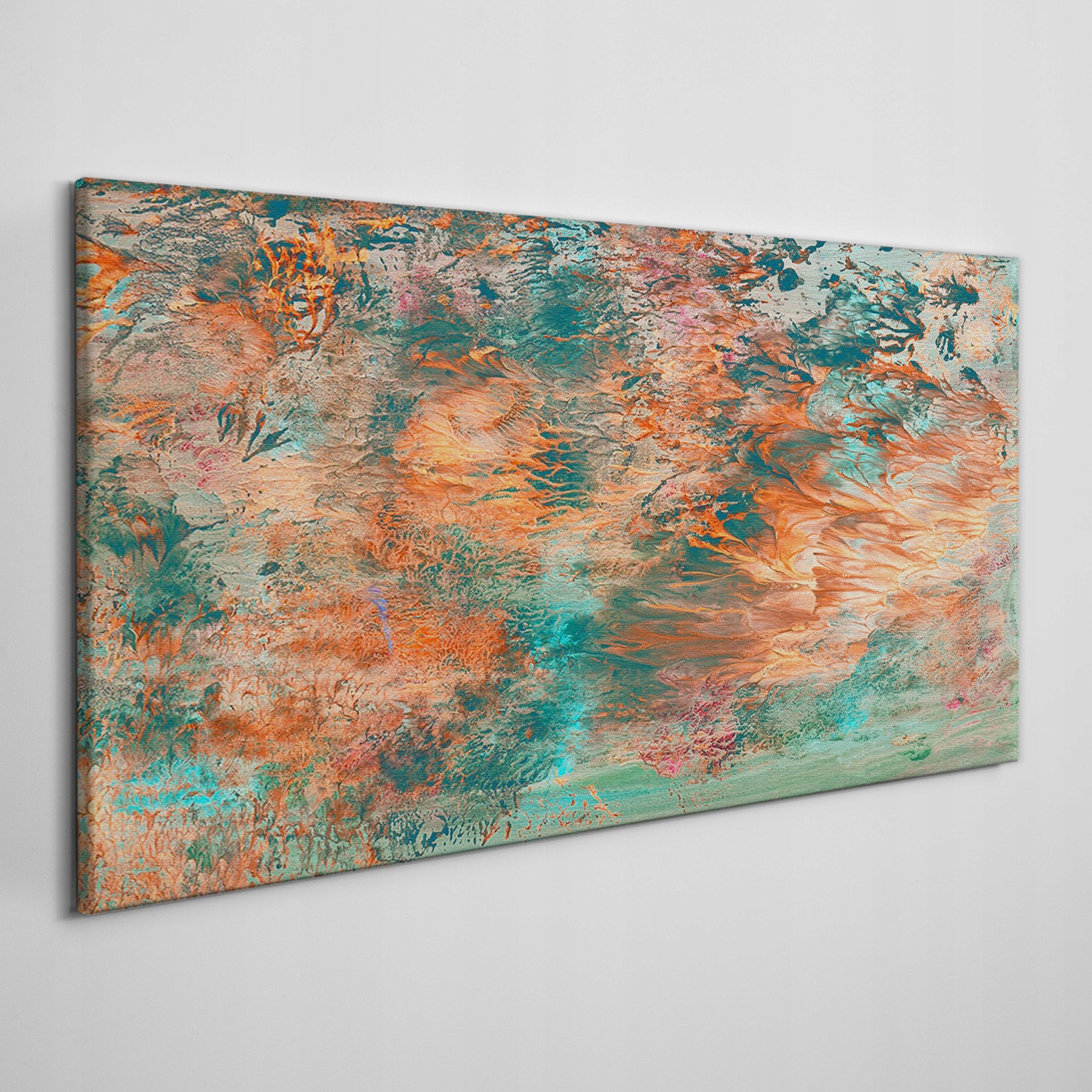

Obraz na płótnie Pomarańczowe maźnięcia 140x70 cm