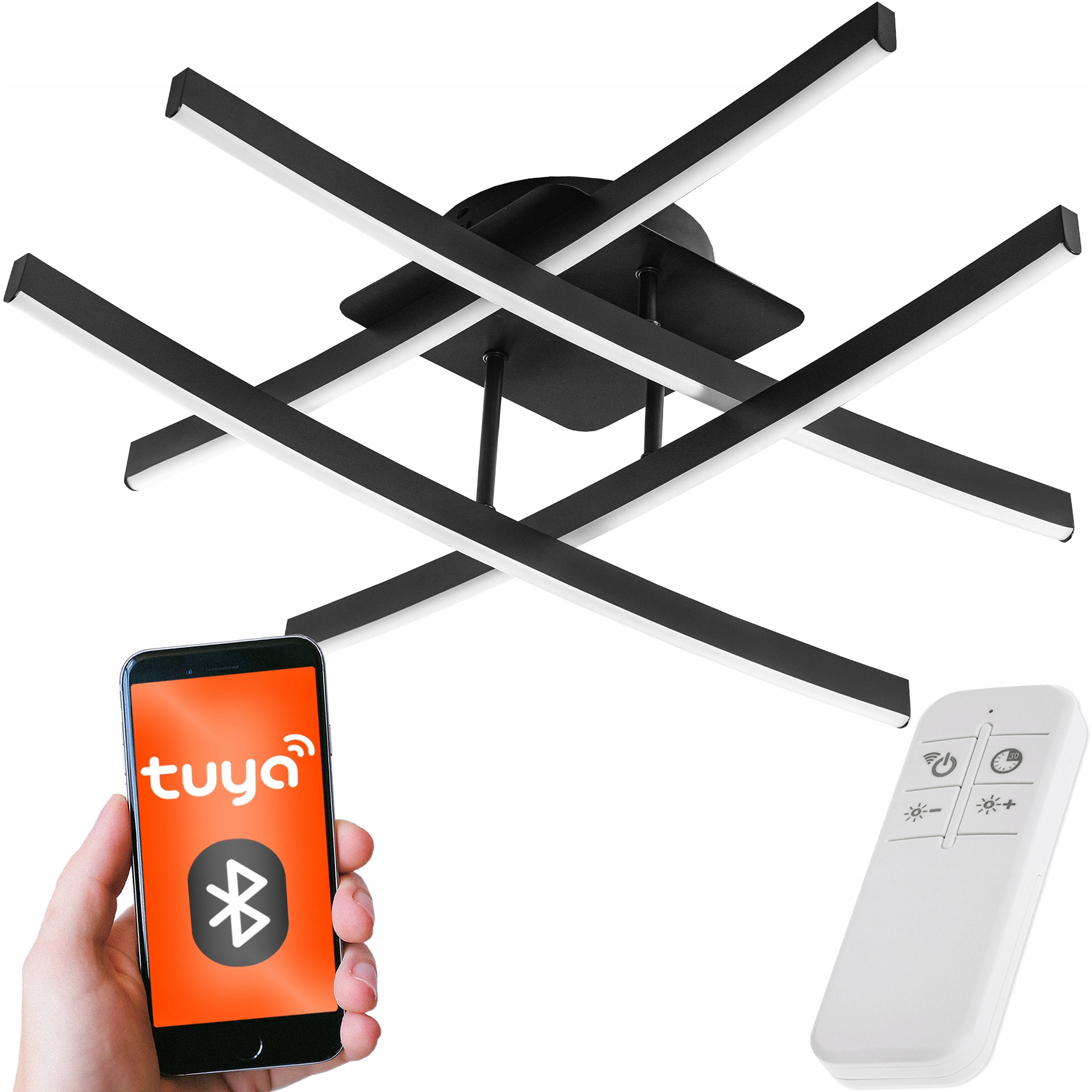 Lampa Sufitowa Led ściemnia Aplikacja Na Telefon Tuya Smart Bluetooth pilot