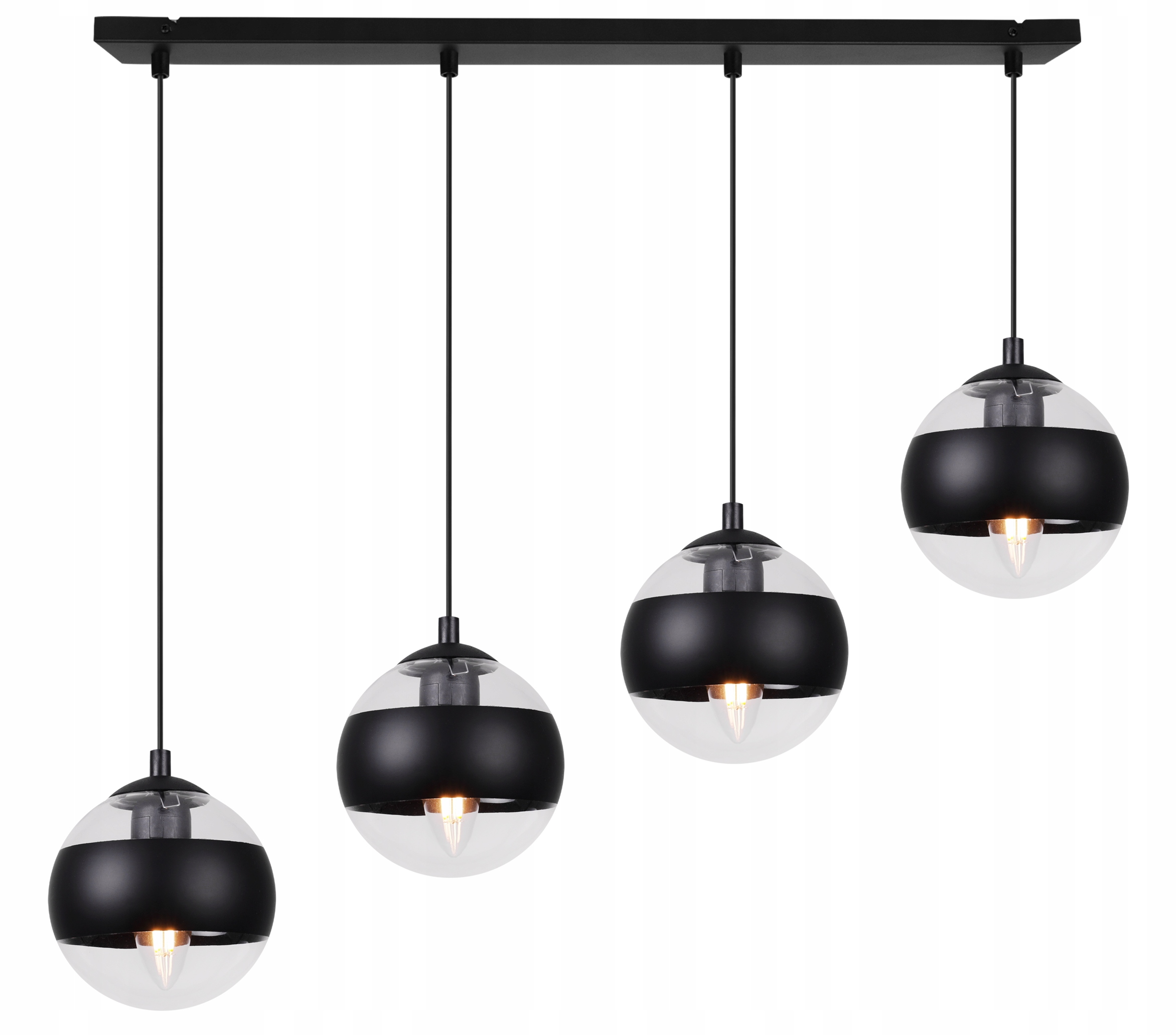 Závesná Stropná Lampa Luster Čierna Loft Do Kuchyne Moderná
