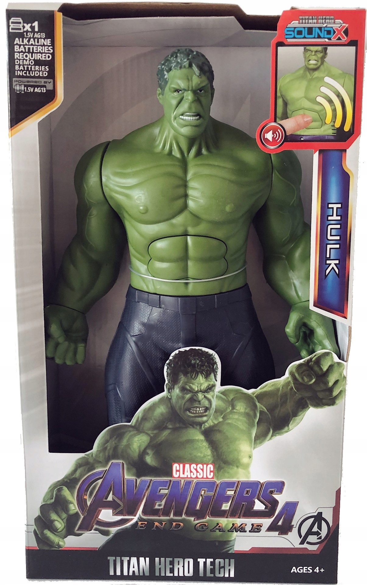 

Hulk Duża Ruchoma Figurka Avengers Marvel Dźwięk