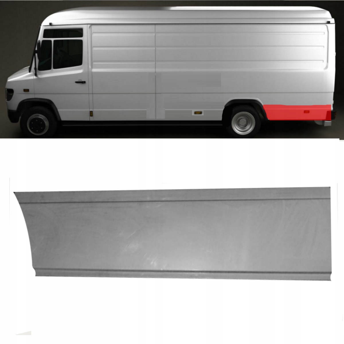 BOK TYŁ LEWY ZA KOŁEM MERCEDES VARIO W670 95-