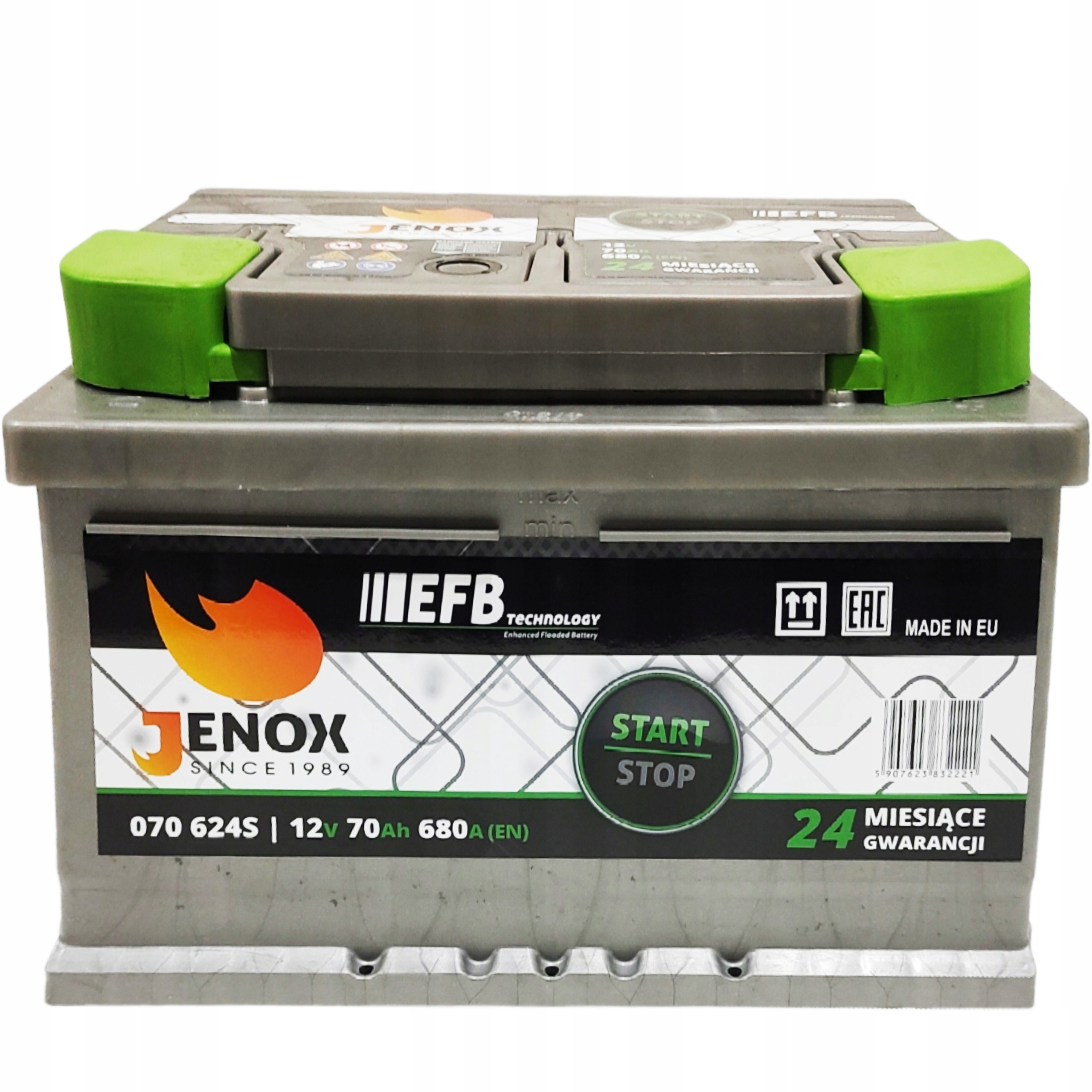 AKUMULATOR JENOX EFB 70Ah 720A START - STOP 070624S za 371,58 zł z  MYSŁOWICE -  - (9265483378)