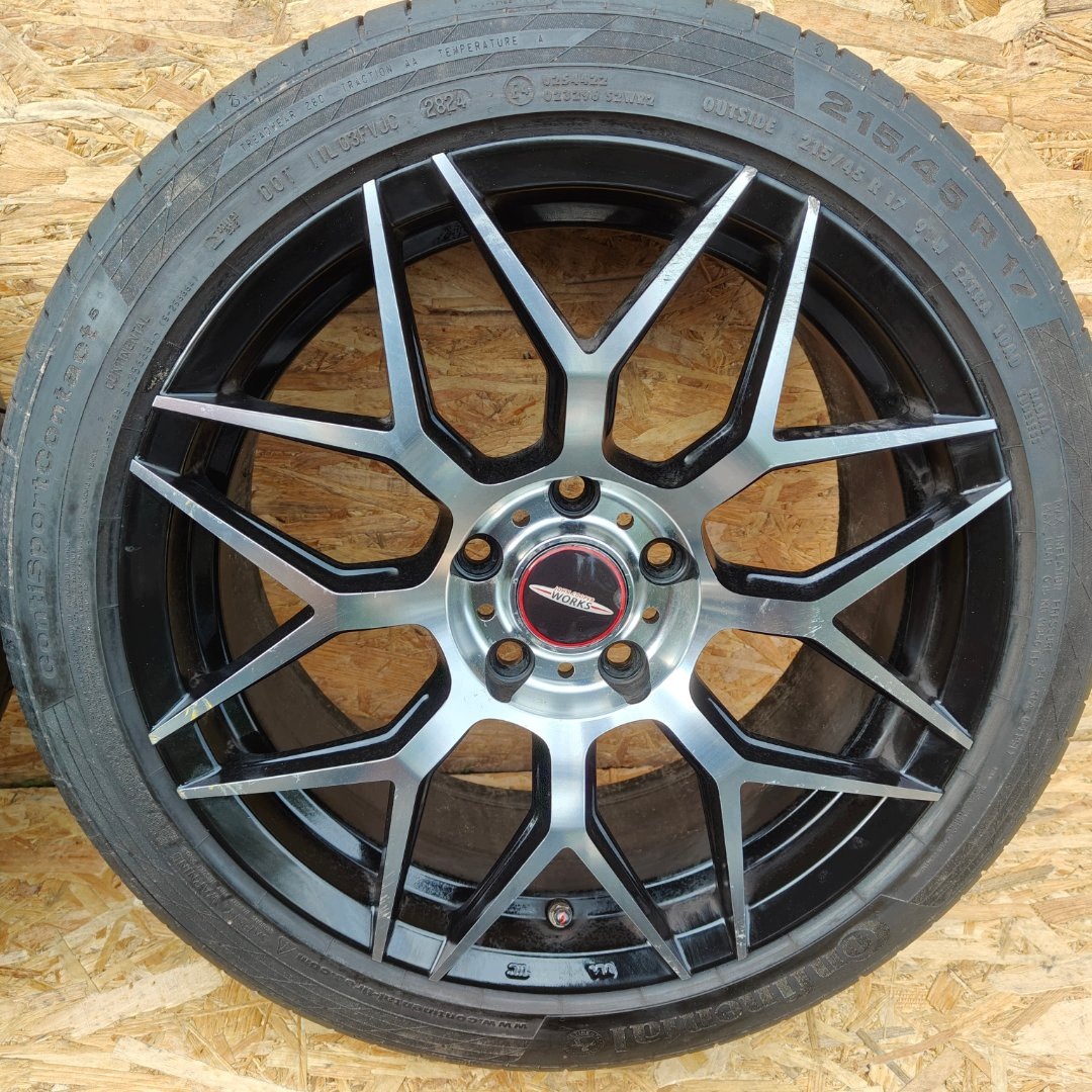felgen alu reifen RACER COBRA BLACK MACHINED MINI COOPER F56 17 CALI
