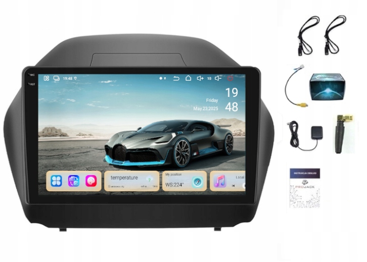 Navigační Rádio Carplay Gps Android Bt Hyundai IX35 09-15 256GB Sim