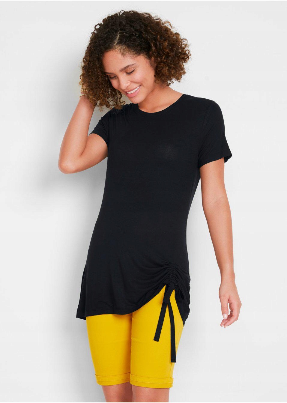 BLUZKA T-SHIRT ZE ŚCIĄGACZEM__44/46 Marka Bonprix