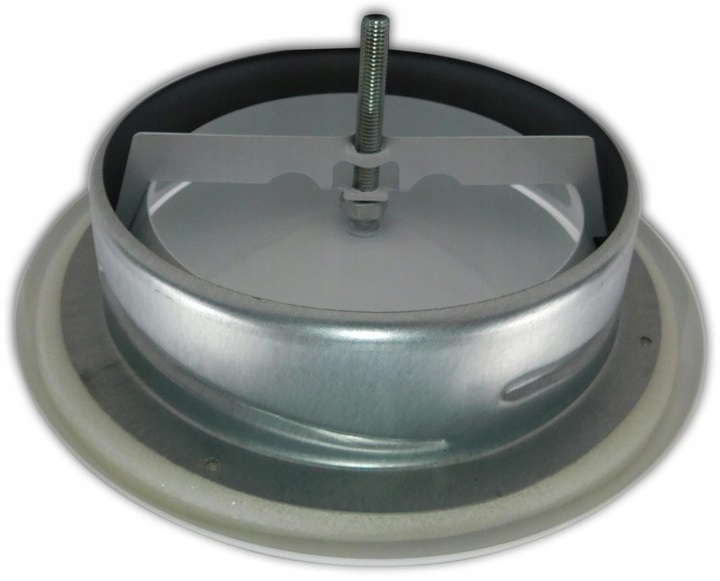 ANEMOSTAT WYWIEWNY 250 mm BIAŁY METALOWY + RAMKA Marka Prowent