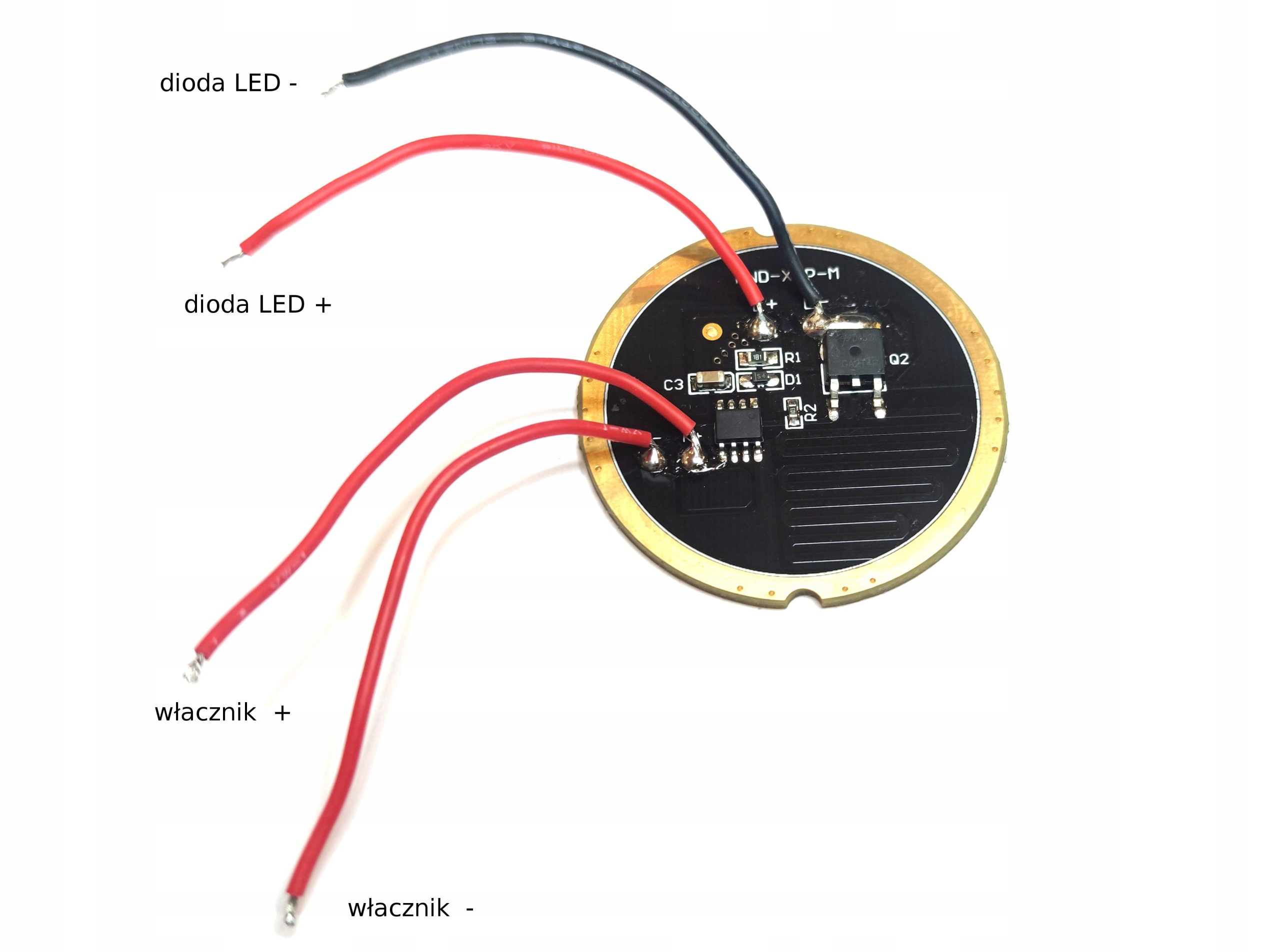 

Płytka do latarki Led 3-5V sterownik Mosfet