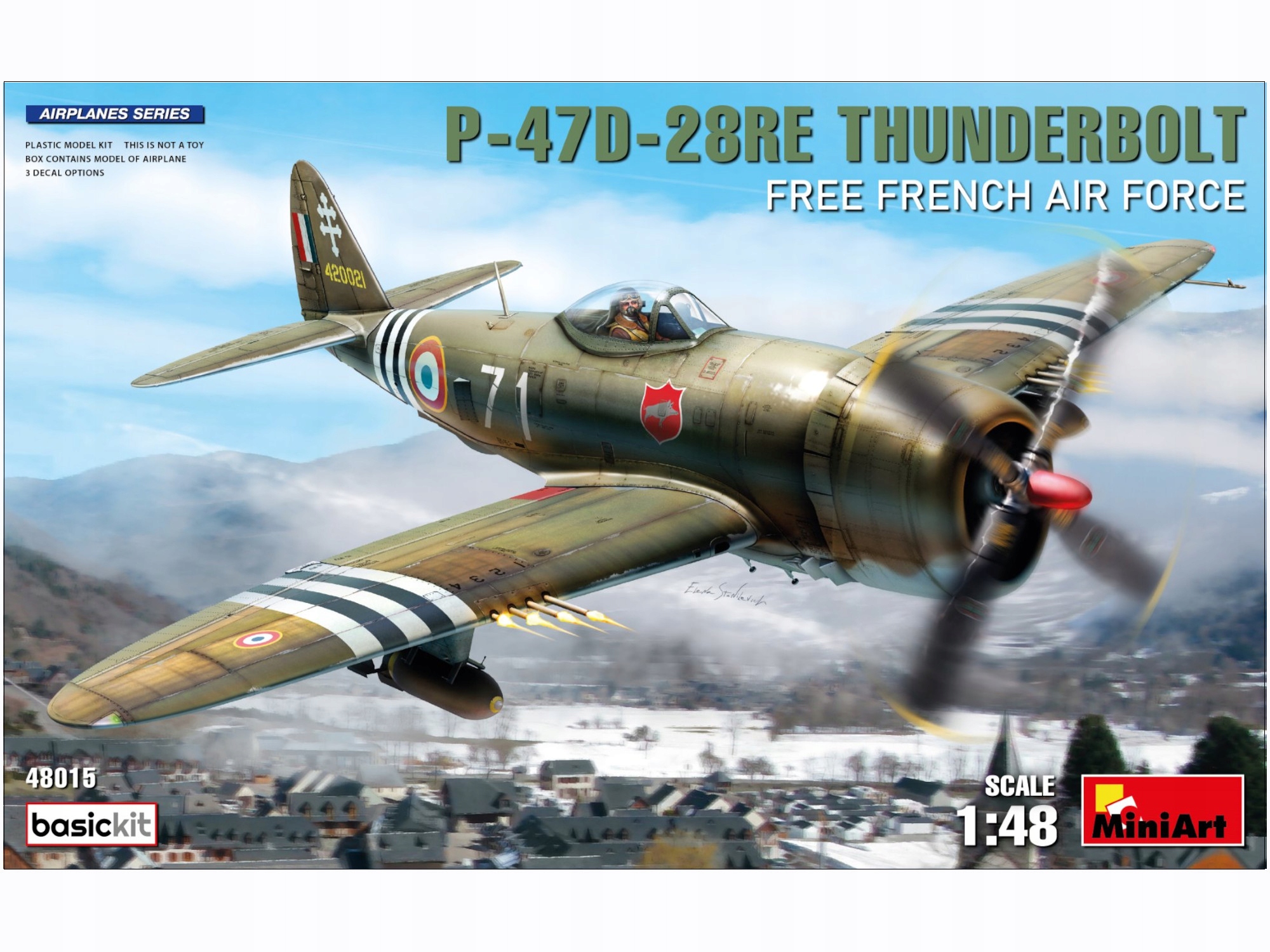 Letadlo Republic P-47D-28RE Thunderbolt model 48015 MiniArt