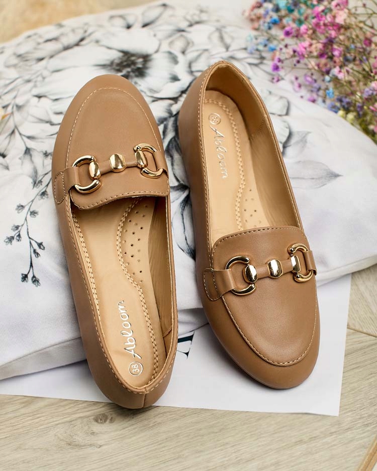 BRĄZOWE MOKASYNY DAMSKIE GOPPETA 37 Płeć kobieta