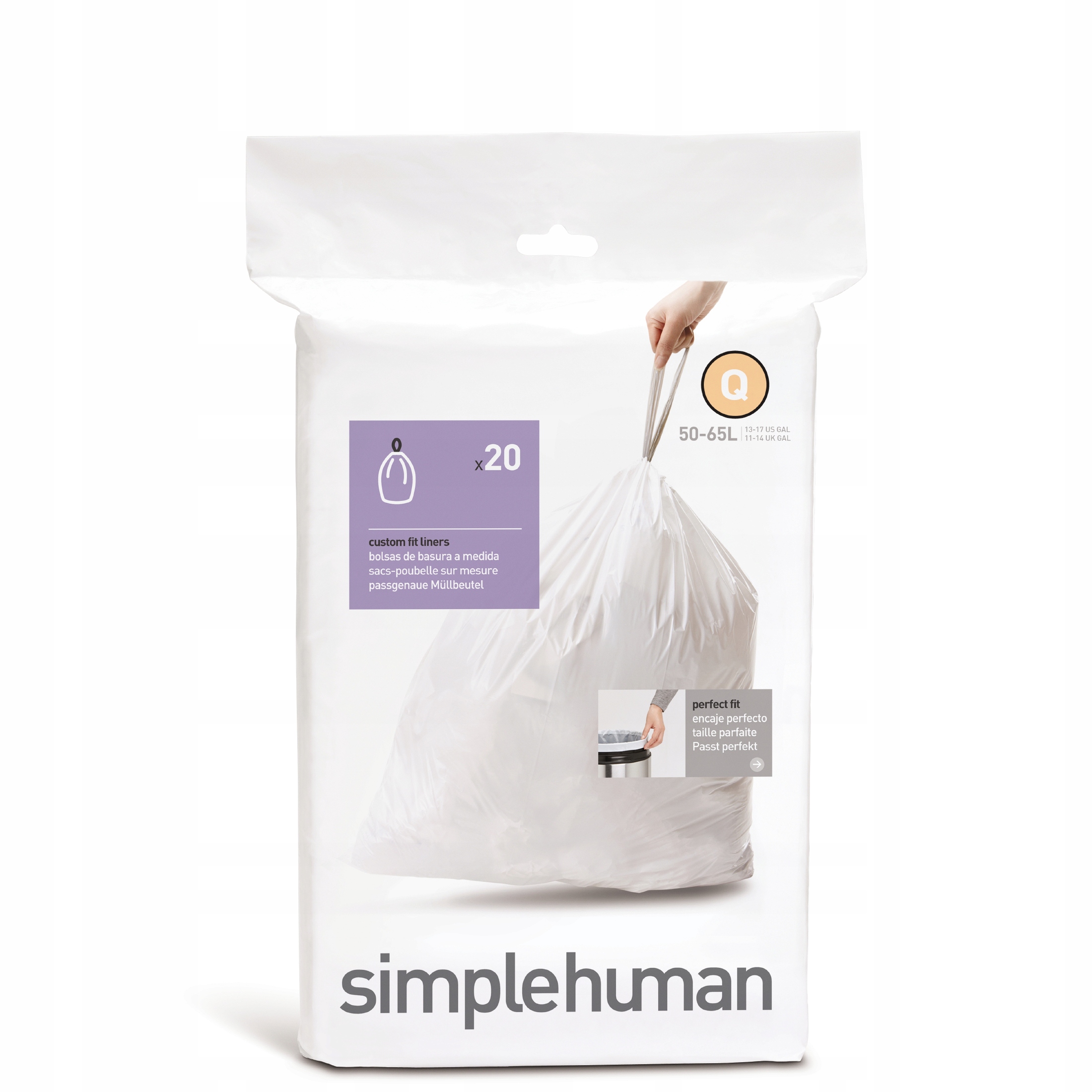 Levně Univerzální pytle na odpad simplehuman 50 l, 20 ks