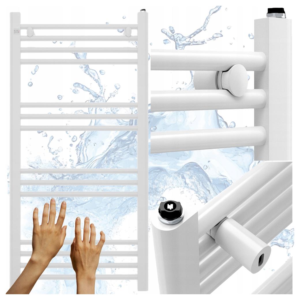 Kúpeľňový Radiátor 50/100 cm Biely Rebríkový Radiátor Moderný Puerto