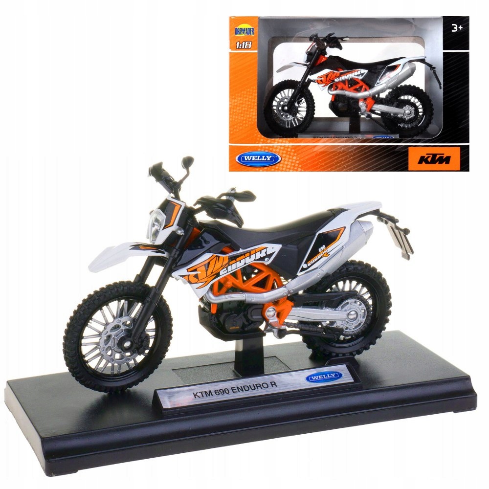 

Ktm 690 Enduro R model motocykla skala 1:18 Welly
