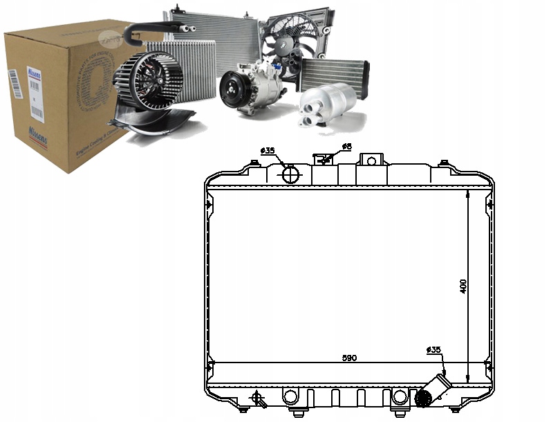 NISSENS CHŁODNICA SILNIKA NIS, 67015