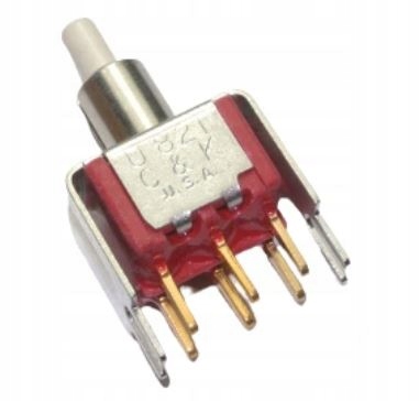 Przełącznik przyciskowy U821 1A 120V C&k |1szt