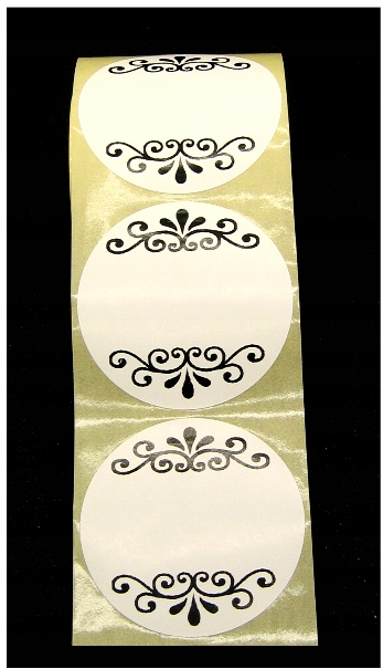 NAKLEJKI ETYKIETY NA SŁOIKI WEKI KONFITURY FI 58 mm 100 szt Kod producenta ETYKIETY FI 58 SZT 100 PAPIER Z NADRUKIEM