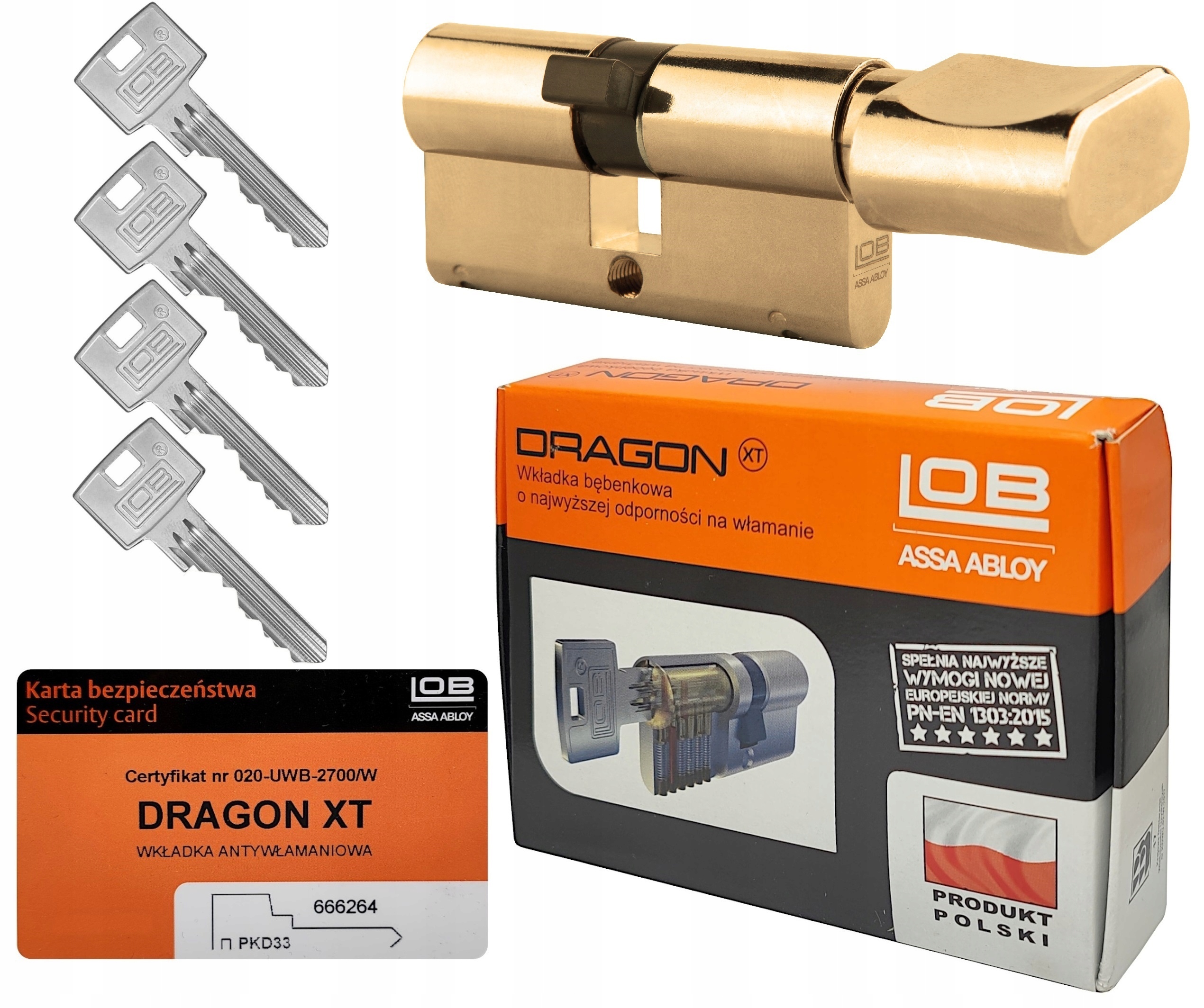 Vložka Lob Dragon Xt G40/50 s mosazným knoflíkem