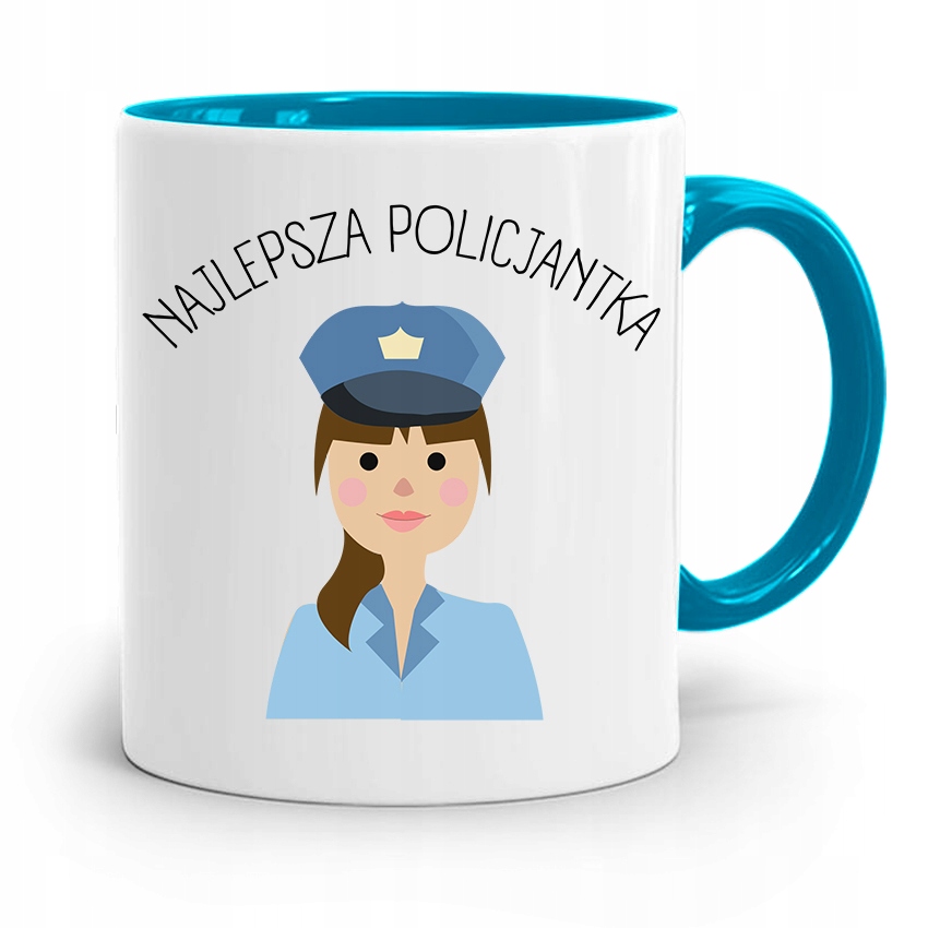 

Kubek Błękitny Dla Policjanta Policjantka