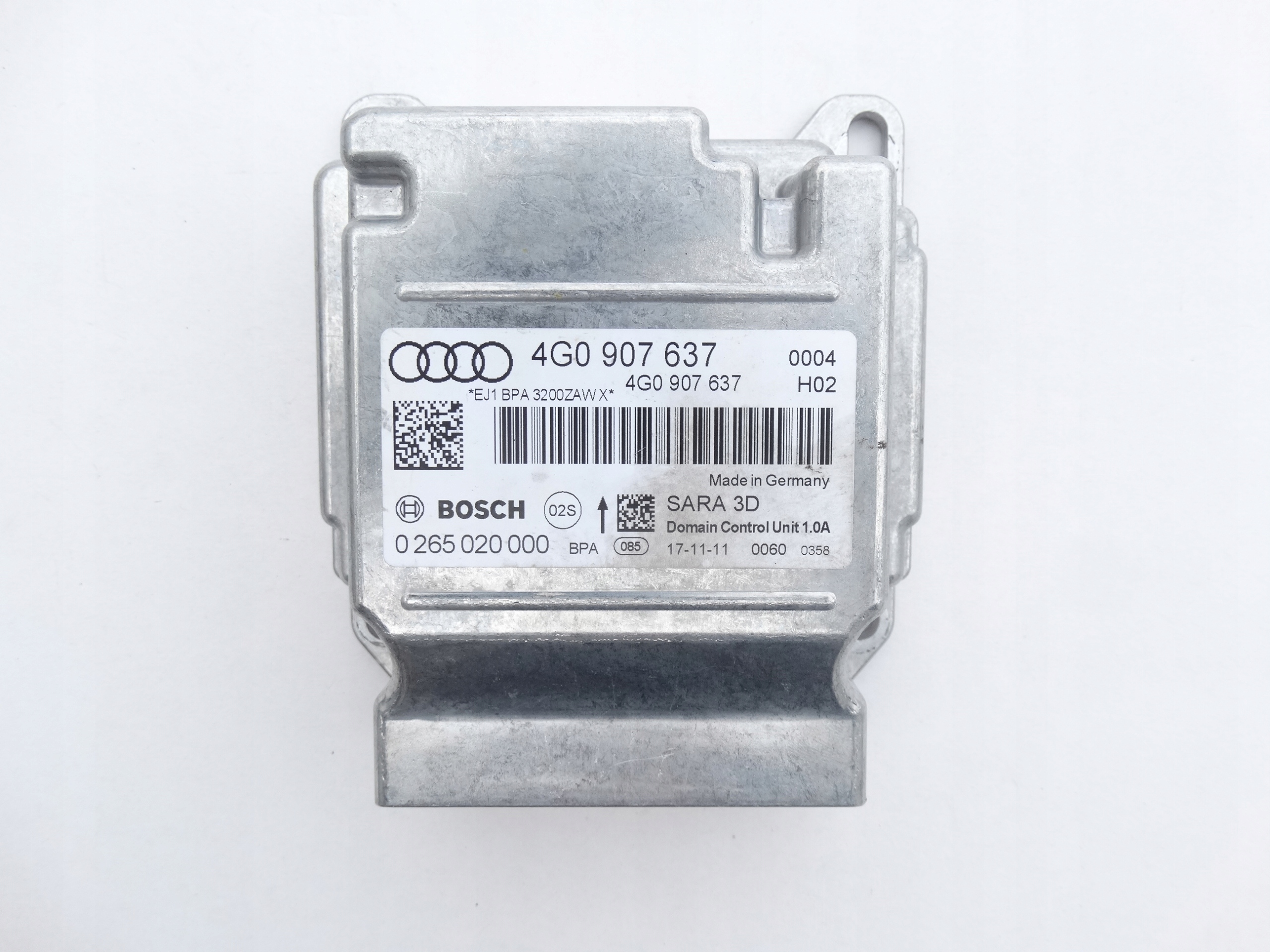AUDI A6 C7 A7 modulo Centralina SENSOR airbag airbag 4G0907637 Originale