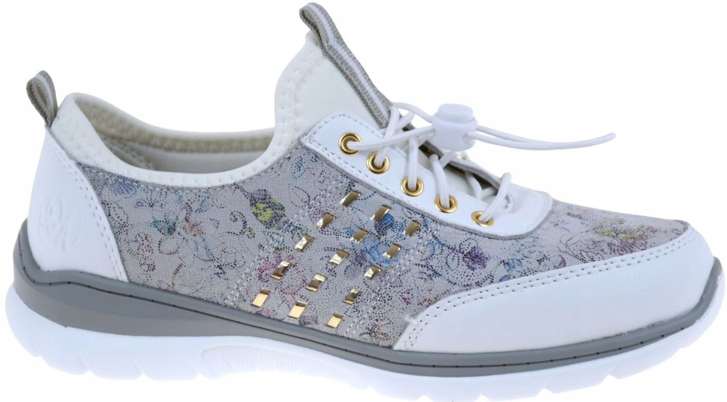 Dámské polobotky tenisky bílo-šedé, lehké a pohodlné S.barski GR61-5990 R41