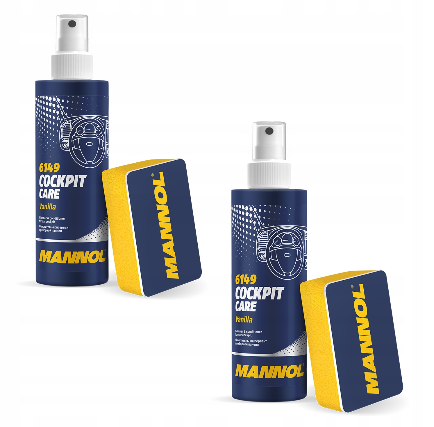 2x Mleczko Czyszczące Konserwujące Do Kokpitu Mannol Wanilia 250 ml