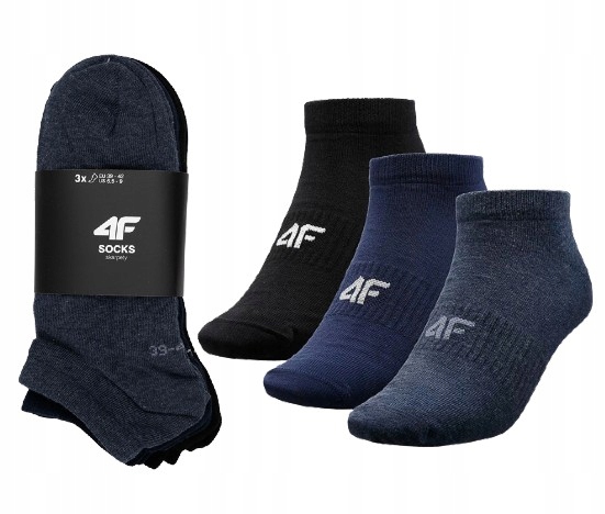 

Skarpety męskie stopki 4F krótkie 3PAK 43-46
