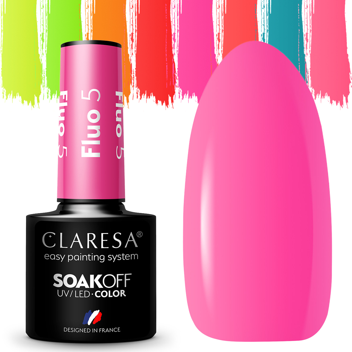 

Claresa Fluo Lakiery Hybrydowe Neonowe #5