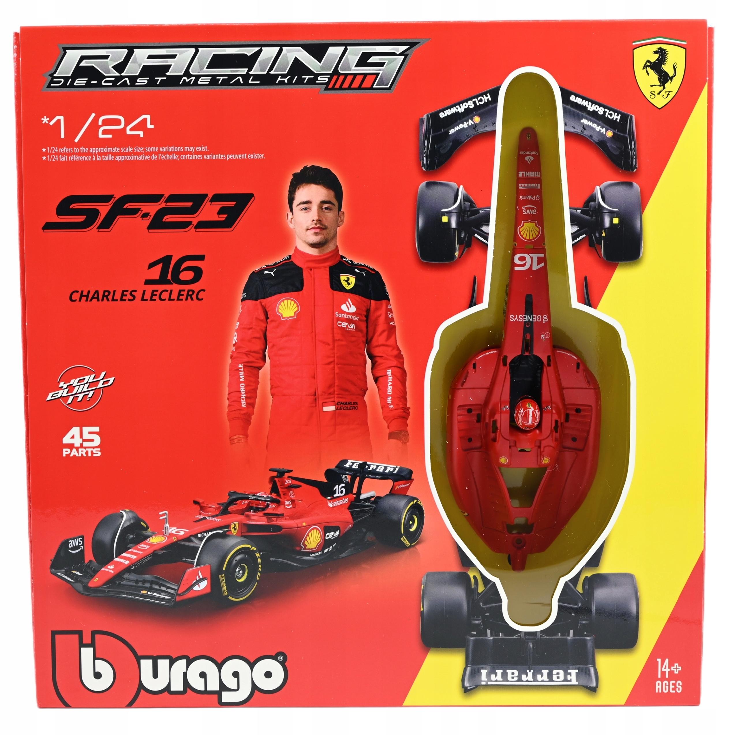 Formule Ferrari SF-23 Charles Leclerc 1:24 Bburago K Sestavení 18-26852