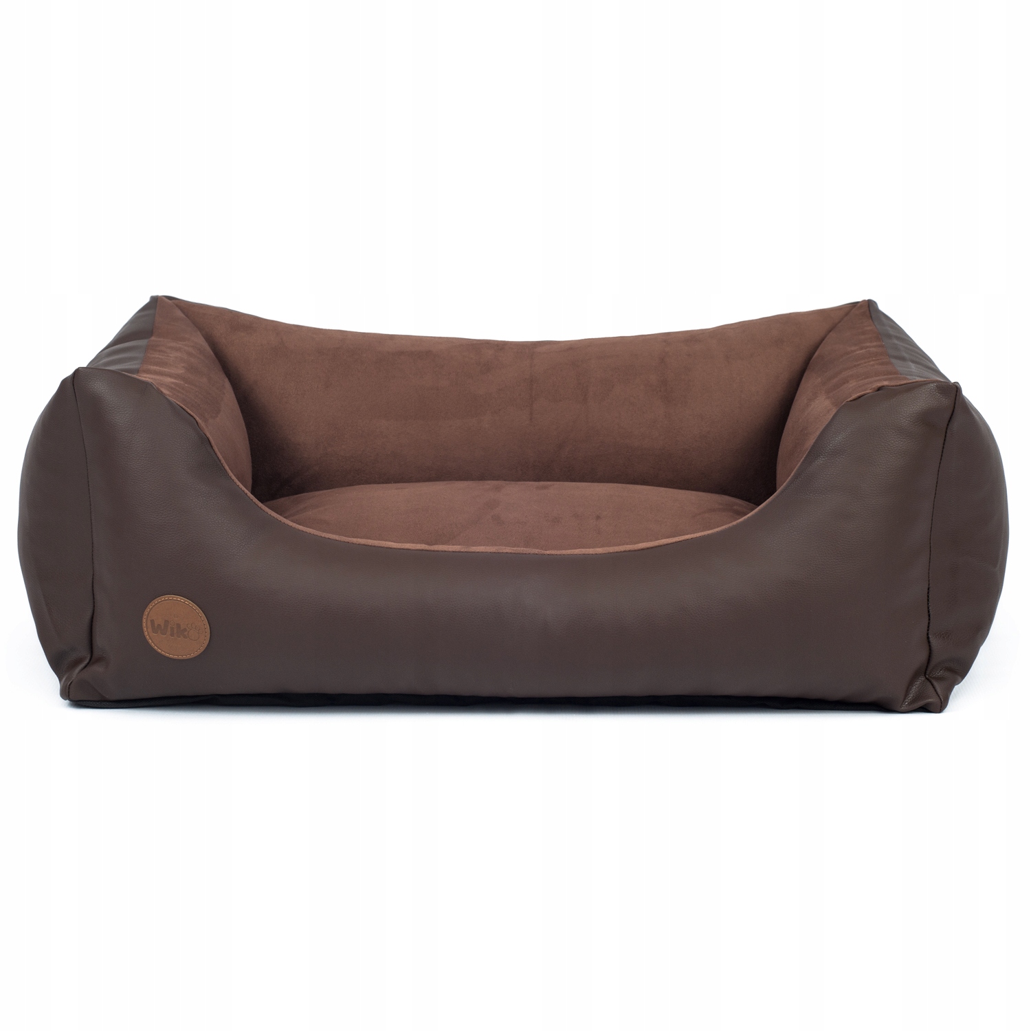 

Legowisko dla psa posłanie 85x60 brąz welur skóra