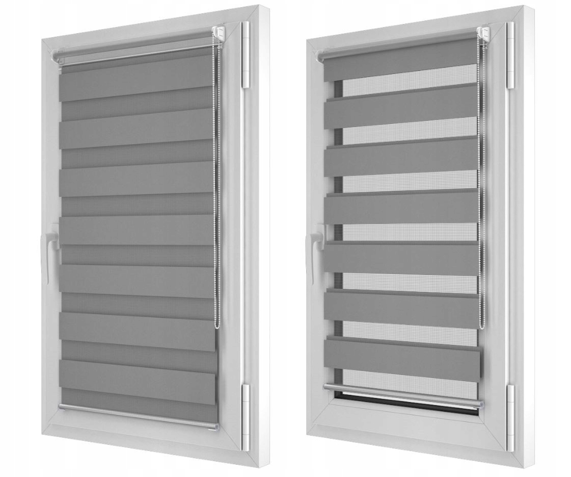 

Roleta 145x220 Dzień-Noc Zebra bezinwazyjna okno