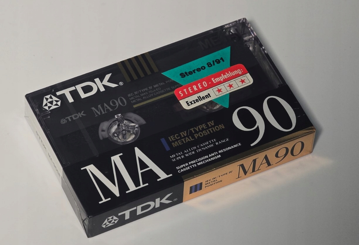 Magnetofónová Kazeta Tdk Má 90 Metalovú Fóliu