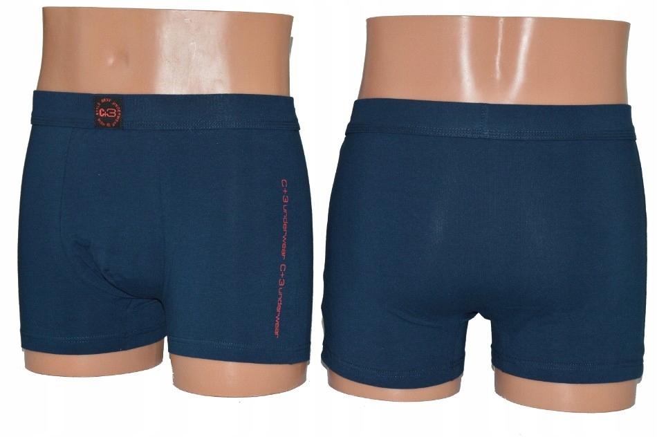 Klasyczny Styl Premium Bokserki C+3 4 Kolory XXL Marka C+3