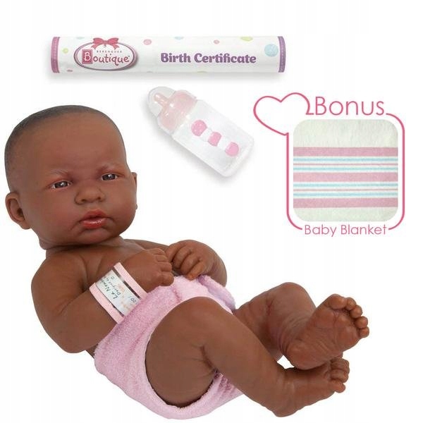 

Lalka bobas Murzynka Dziewczynka, 36 cm, Berenguer