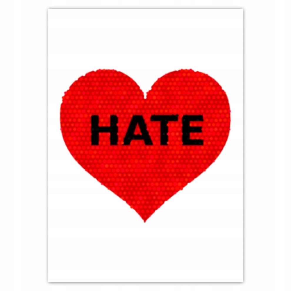 

Naklejki 50x70 Hate