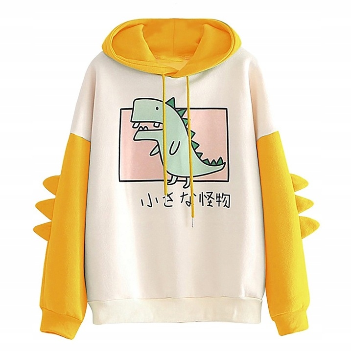 Dámská mikina s kapucí Japonský Dinosaurus M